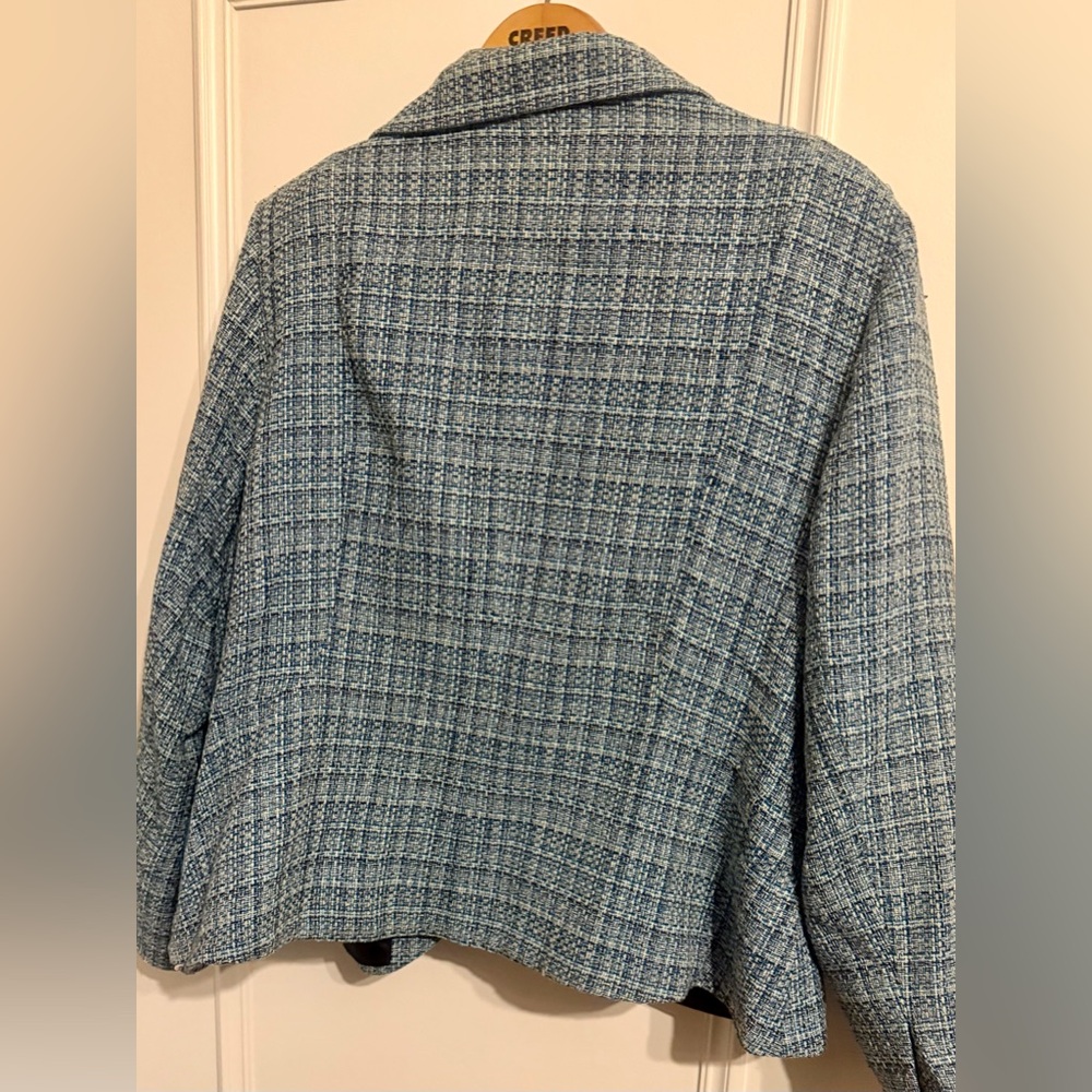Othr Blue Tweed Single-Button Blazer - Picture 2 of 7
